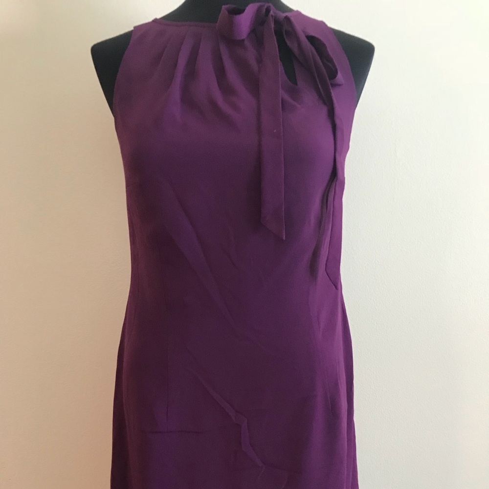 Ann Taylor chiffon dress, purple.